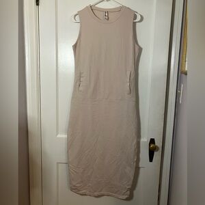 Kimberly Sleeveless Beige Dress